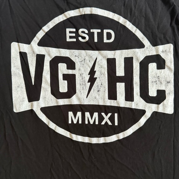 VIOLENT GENTLEMEN BLACK LONG SLEEVE CREWNECK T-SHIRT WITH LOGO SIZE MEDIUM - Picture 7 of 7